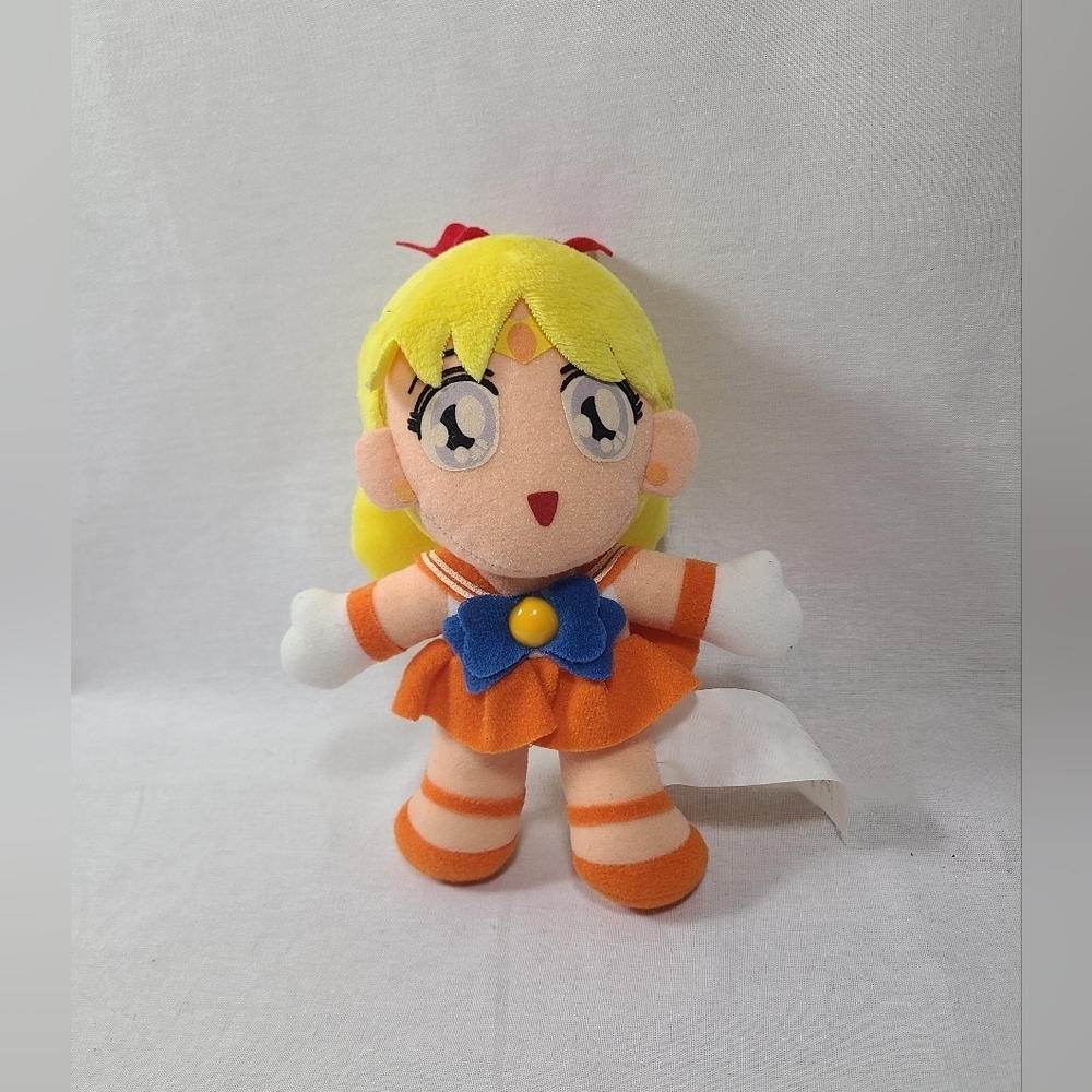 Sailor Venus orange Plush Doll Sailor Moon anime Vintage